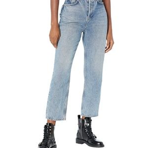 Allsaints Cropped Jeans w/Cinched Leg
